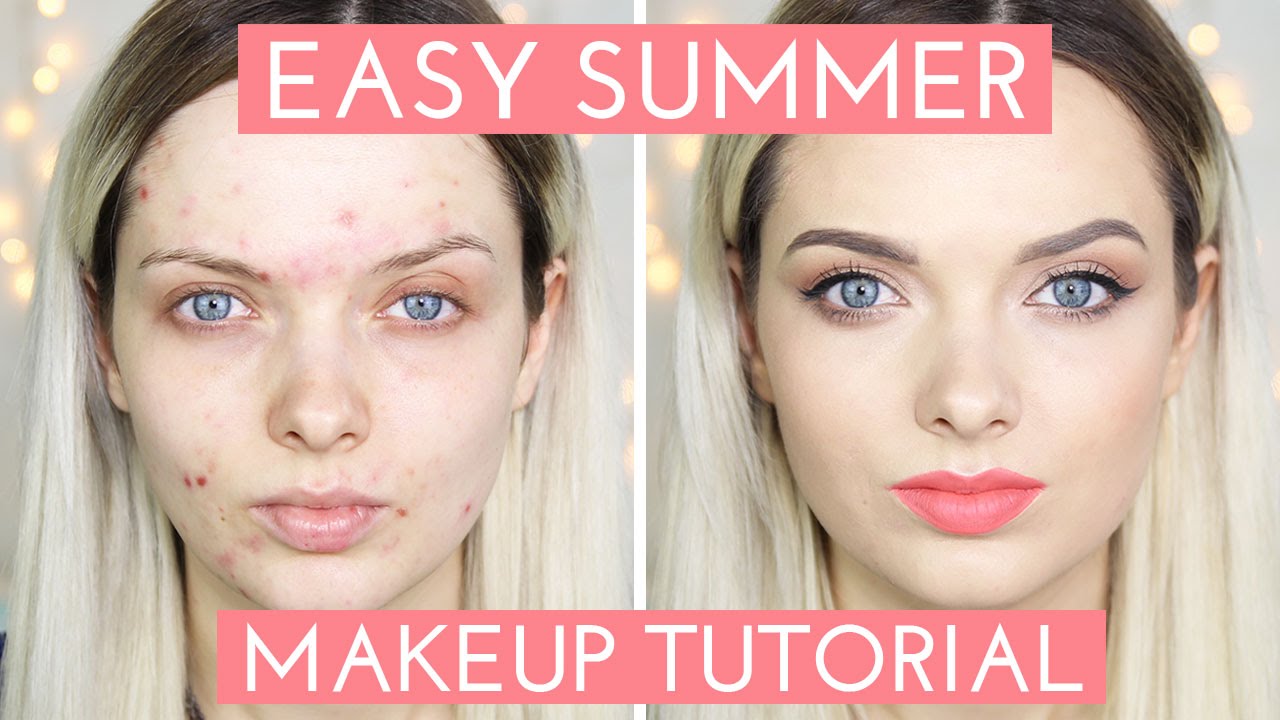 ACNE COVERAGE // Easy Summer Makeup Tutorial // MyPaleSkin