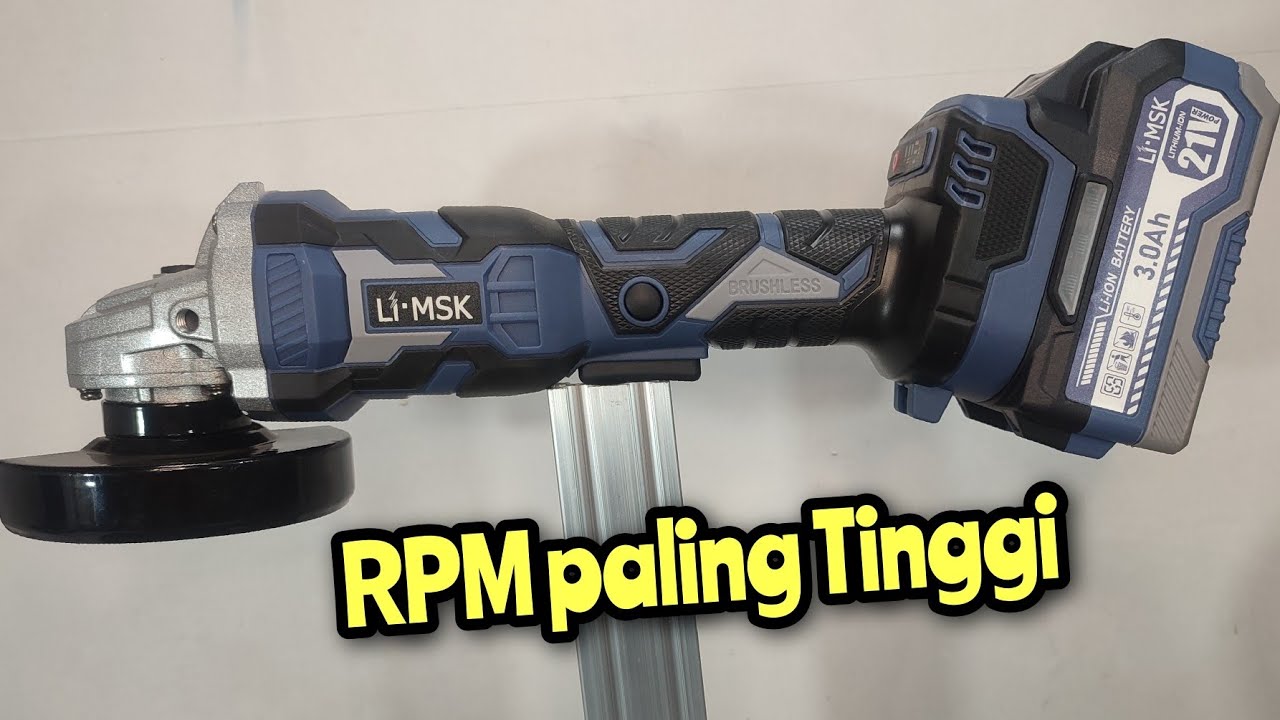 RPM Kenceng Banget!!! Gerinda Li-MSK li-3010 Cordless Brushless 20v LXT