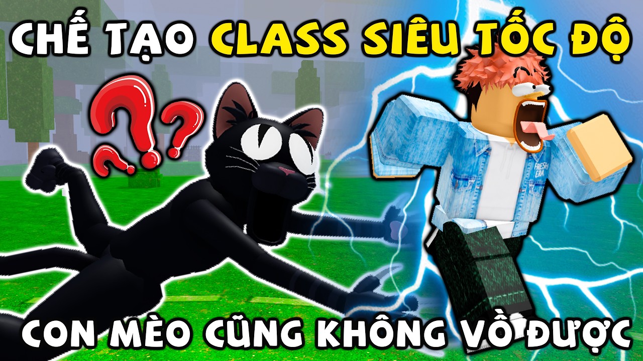 Cách mình CHẾ TẠO CLASS SIÊU TỐC ĐỘ chạy trốn khỏi CON MÈO RỪNG trong 99 NIGHTS IN THE FOREST ROBLOX