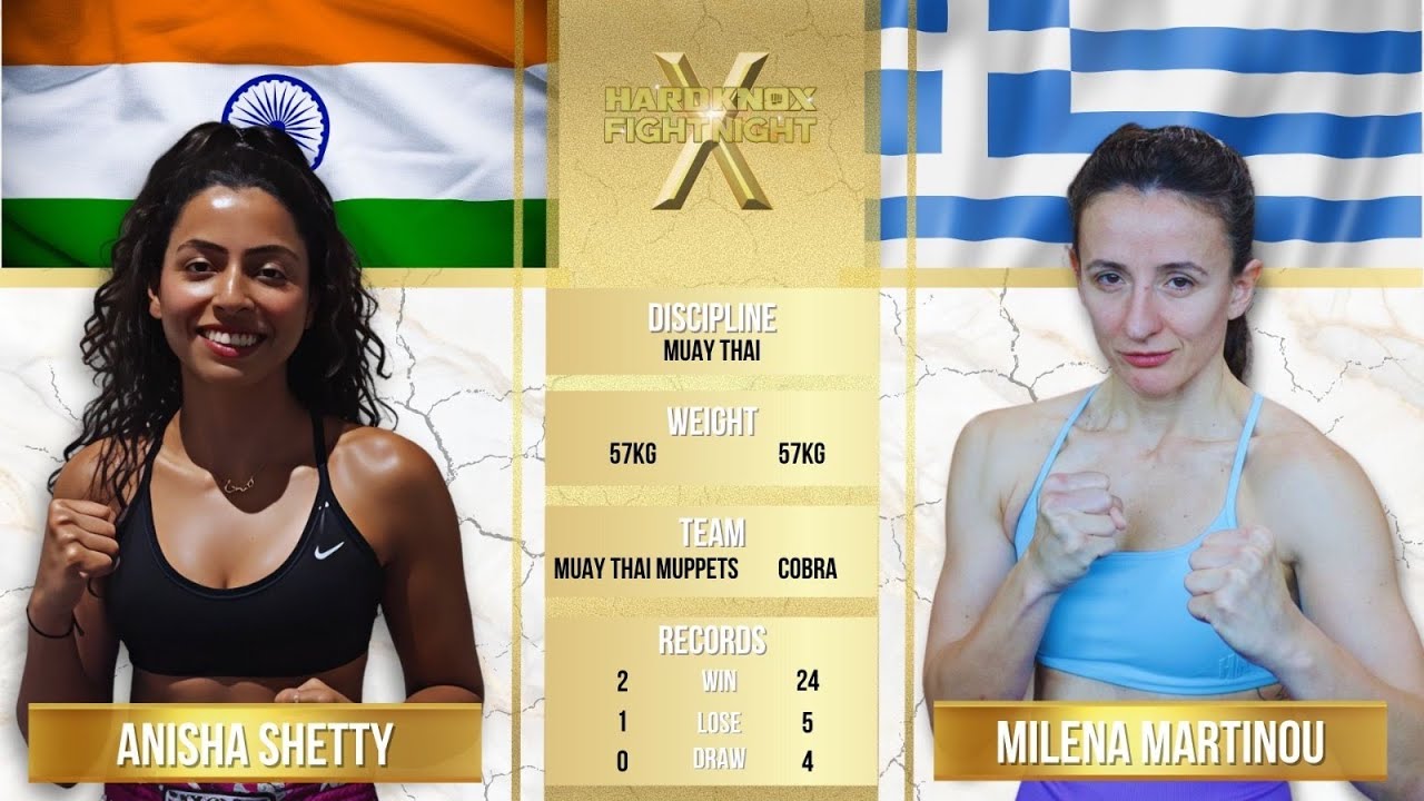 Hard Knox Fight Night 10 Milena Martinou VS Anisha Shetty for the WBC Middle East Title. WHAT A WAR!