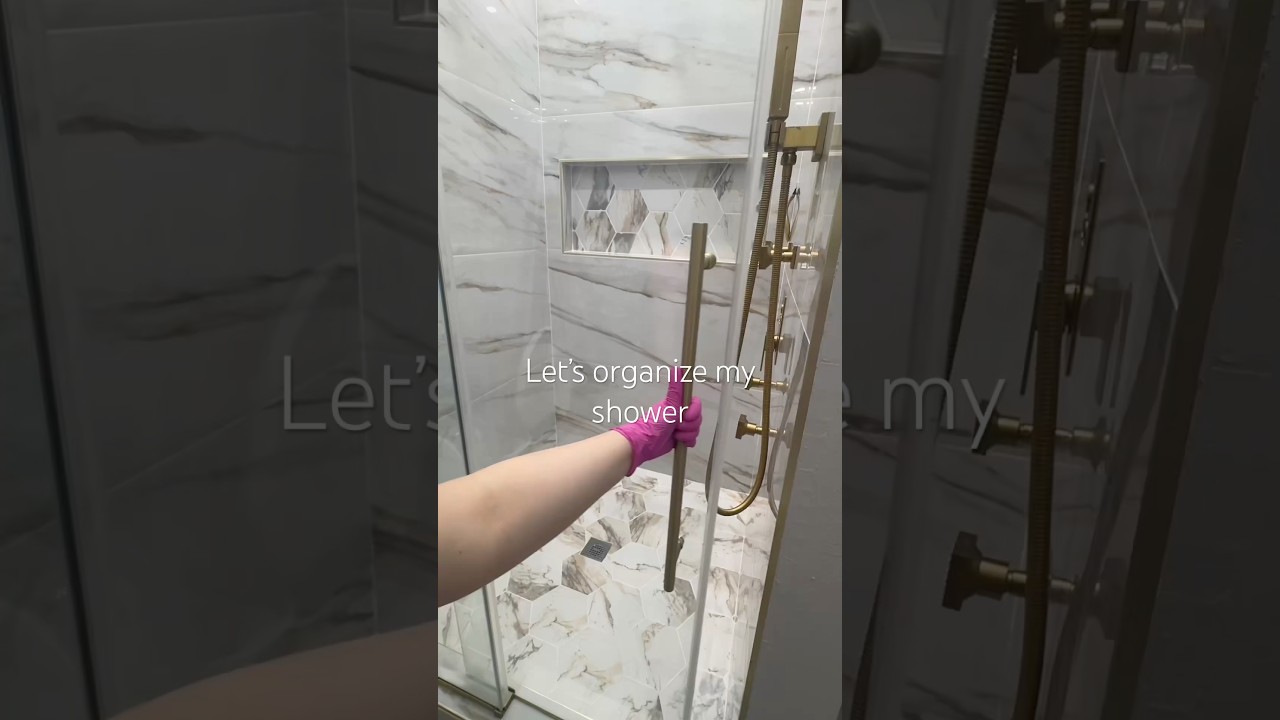 Let&rsquo;s organize my shower 🎀 #shower