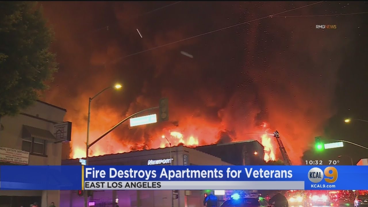 East LA Fire Destroys Apartment For Veterans