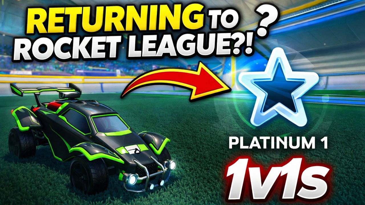 Rocket League 1v1s After Not Playing… I Lost Most of Them (Platinum 1)