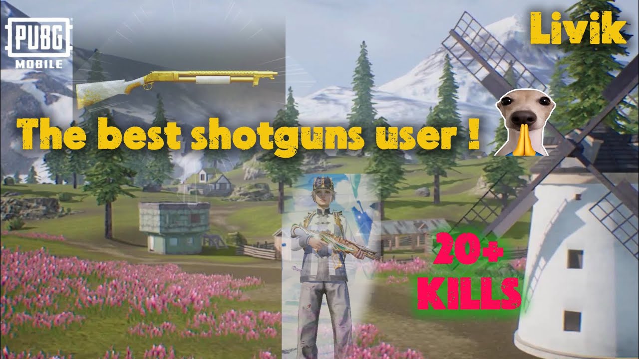 20+ Kills with shotgun only in livik | Noob Master PUBG MOBILE 