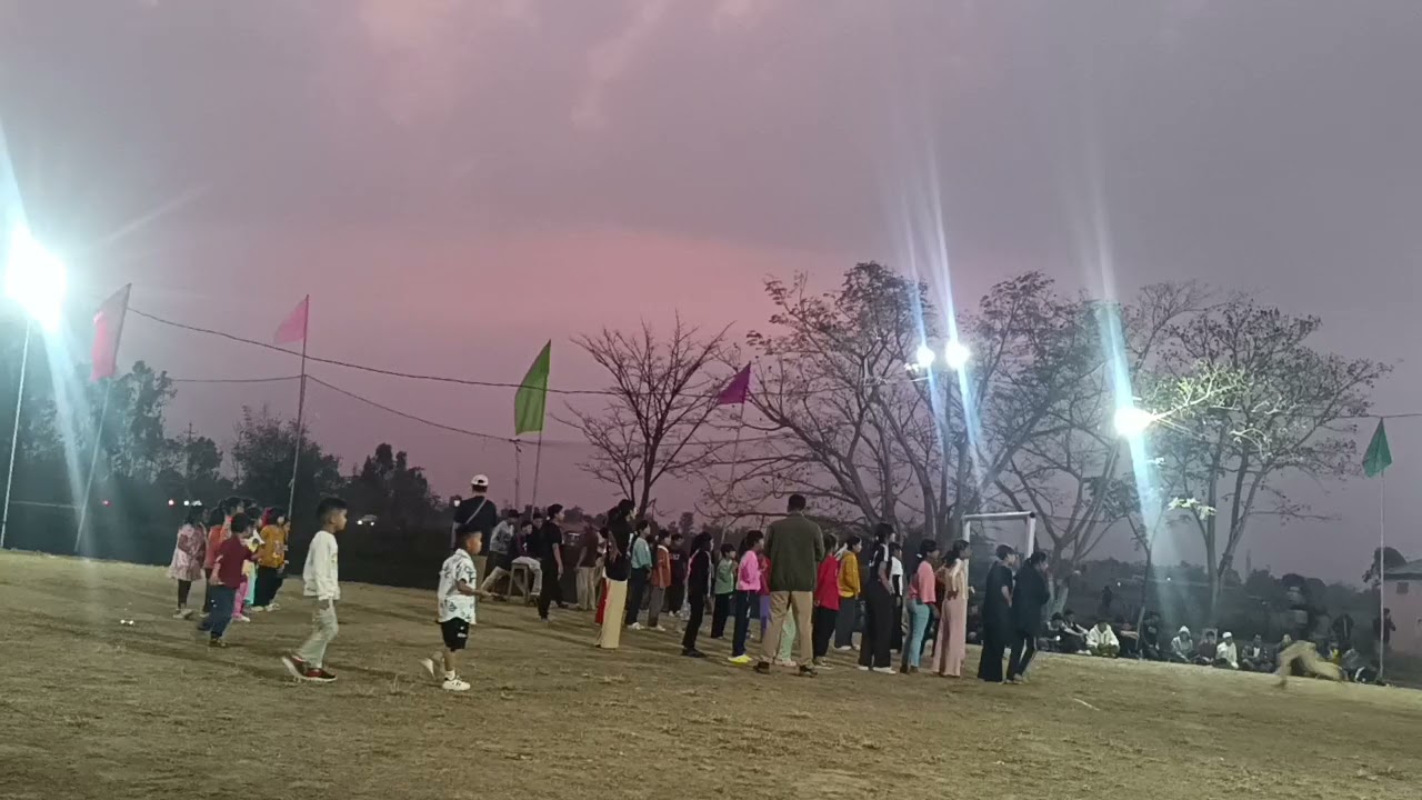 Holi Sport's Meet A group of children enjoy the moment of Holi