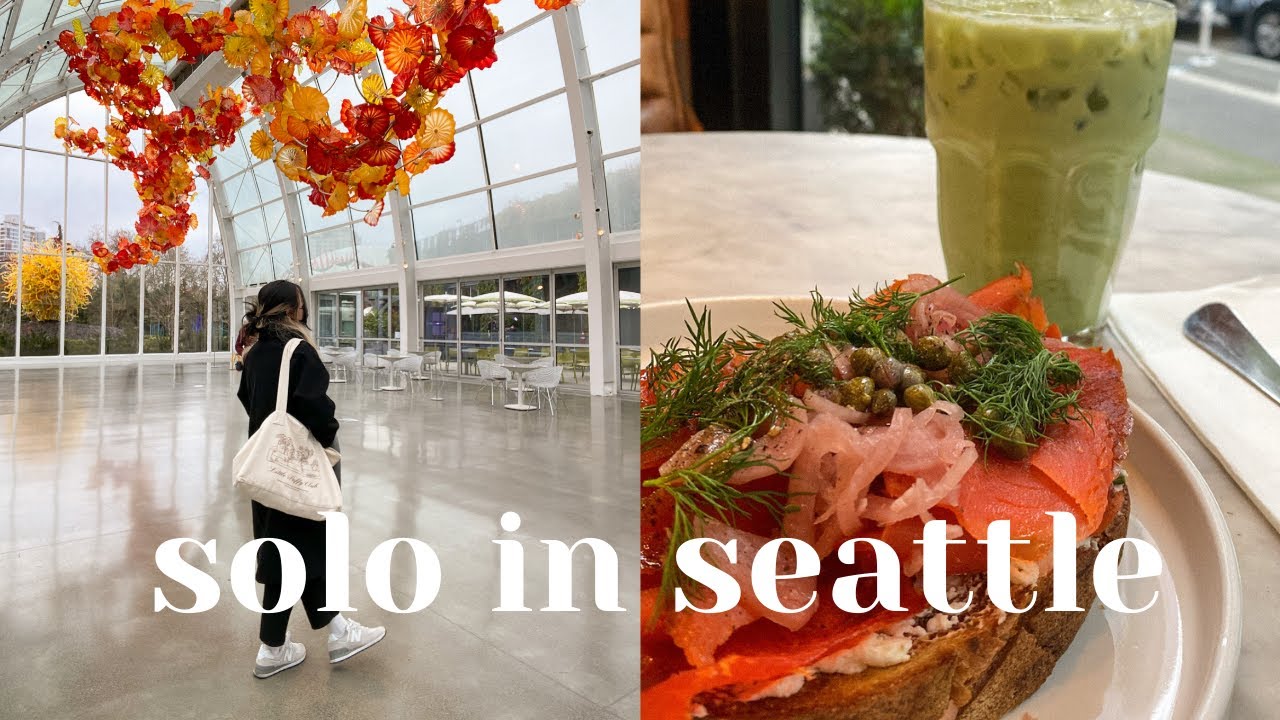 seattle vlog | my first solo trip! museum hopping, exploring downtown, city views