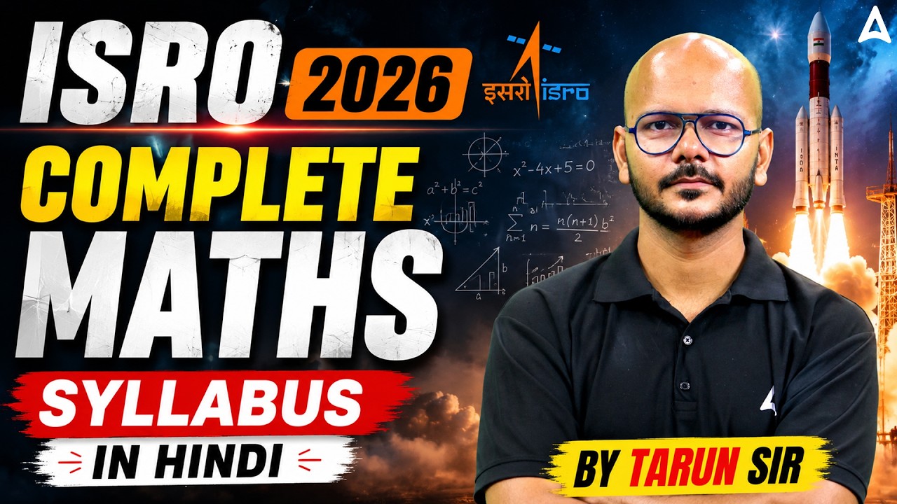 ISRO Recruitment 2026 | ISRO Complete Maths Syllabus & Topic Wise Weightage | By Tarun Sir