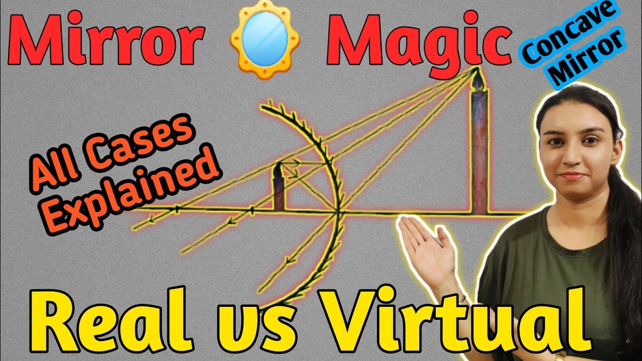 Concave Mirror 🪞 Explained!! Full concept | All Object Position and Image types | Real vs Virtual