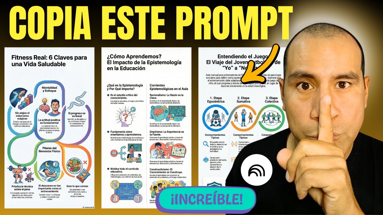 Así Uso NotebookLM para Crear Infografías IMPACTANTES en minutos