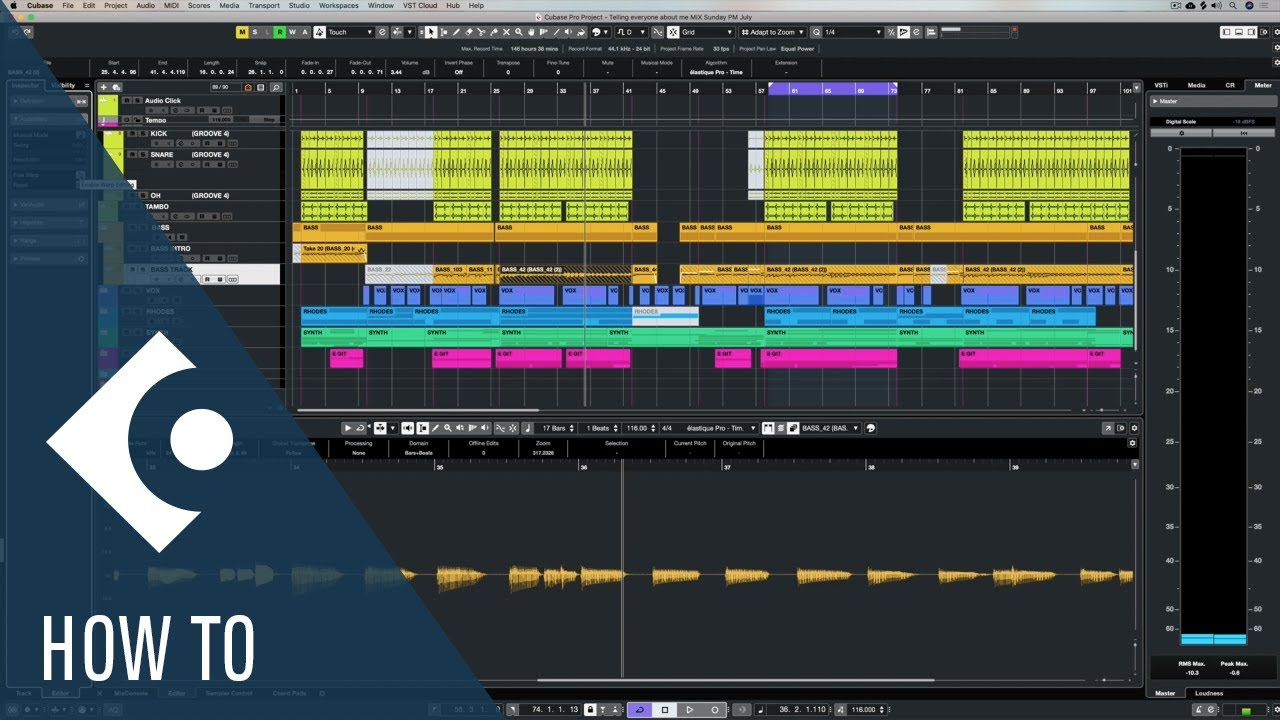How to Edit Bass Using Cubase AudioWarp | Quick Tip
