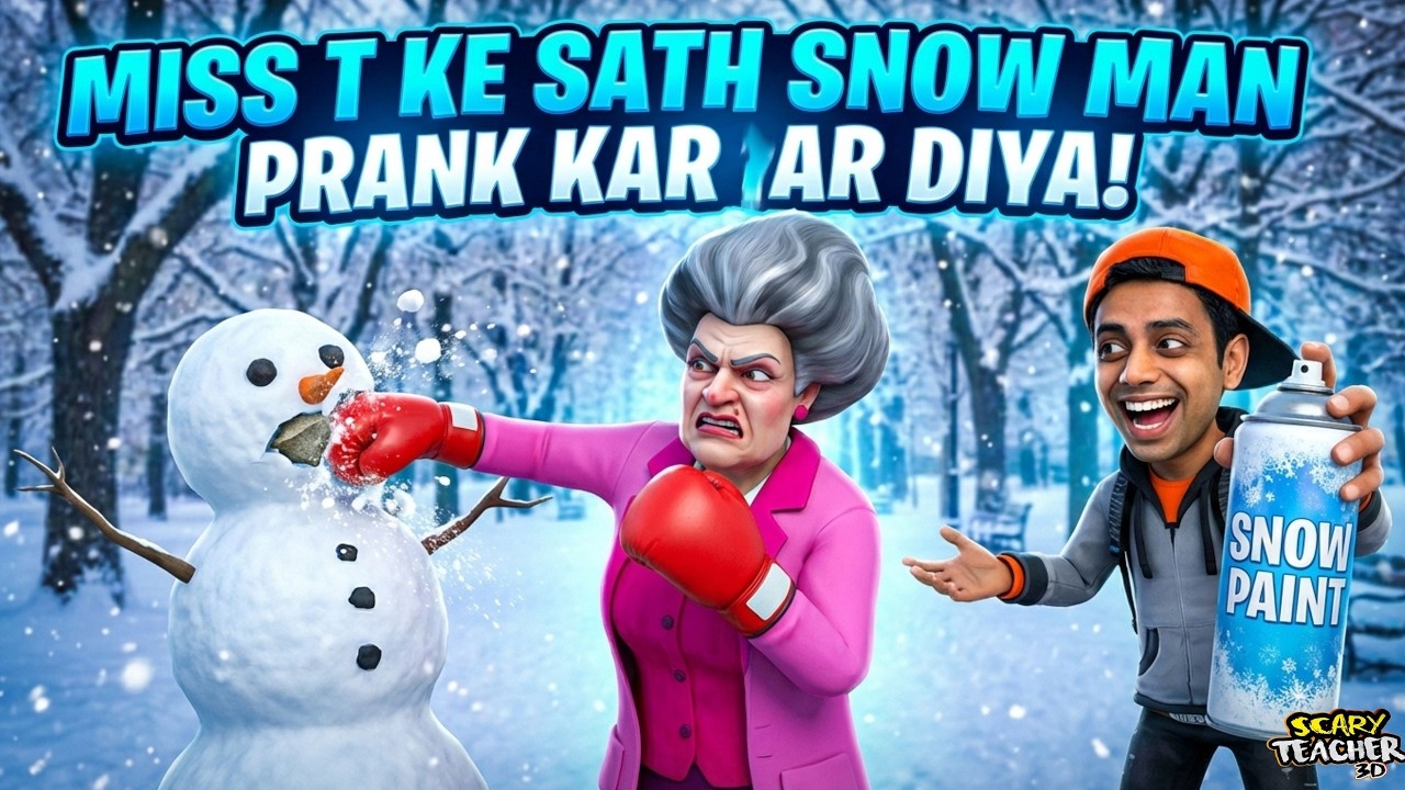 Miss T Ke Sath Snow Man Prank Kar Diya | Mrteast Gaming