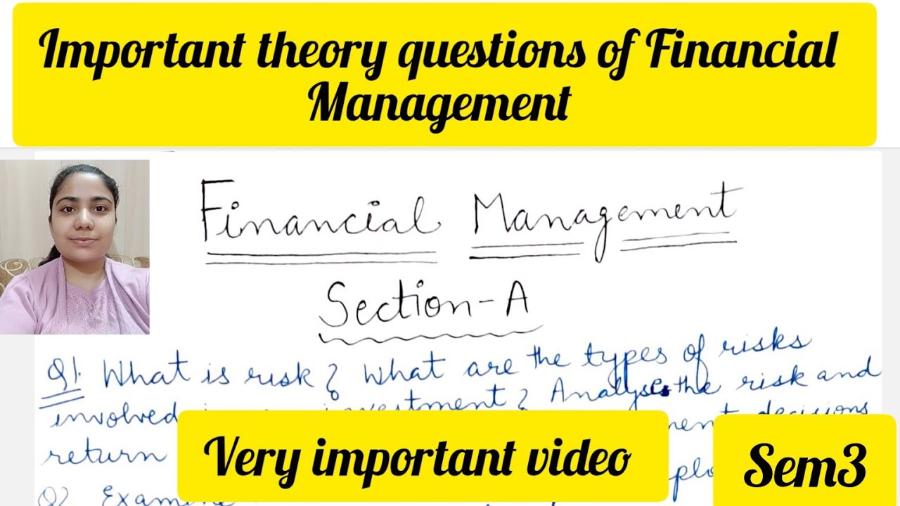 Important Theory Questions for Financial Management Sem 3 #tipsandtricks #gnduquestionpaper #gndu...