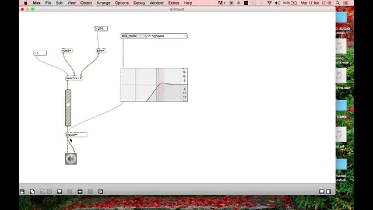 Max/MSP Tutorial (ITA) per principianti - Sintesi Sottrattiva - 02