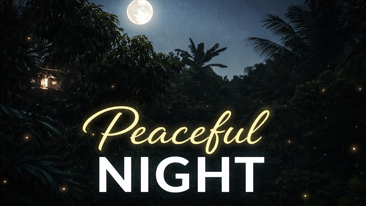 Quiet Night in Nature (100 Minutes) | Moonlight, Crickets, Insects & Distant Owl Sounds3.