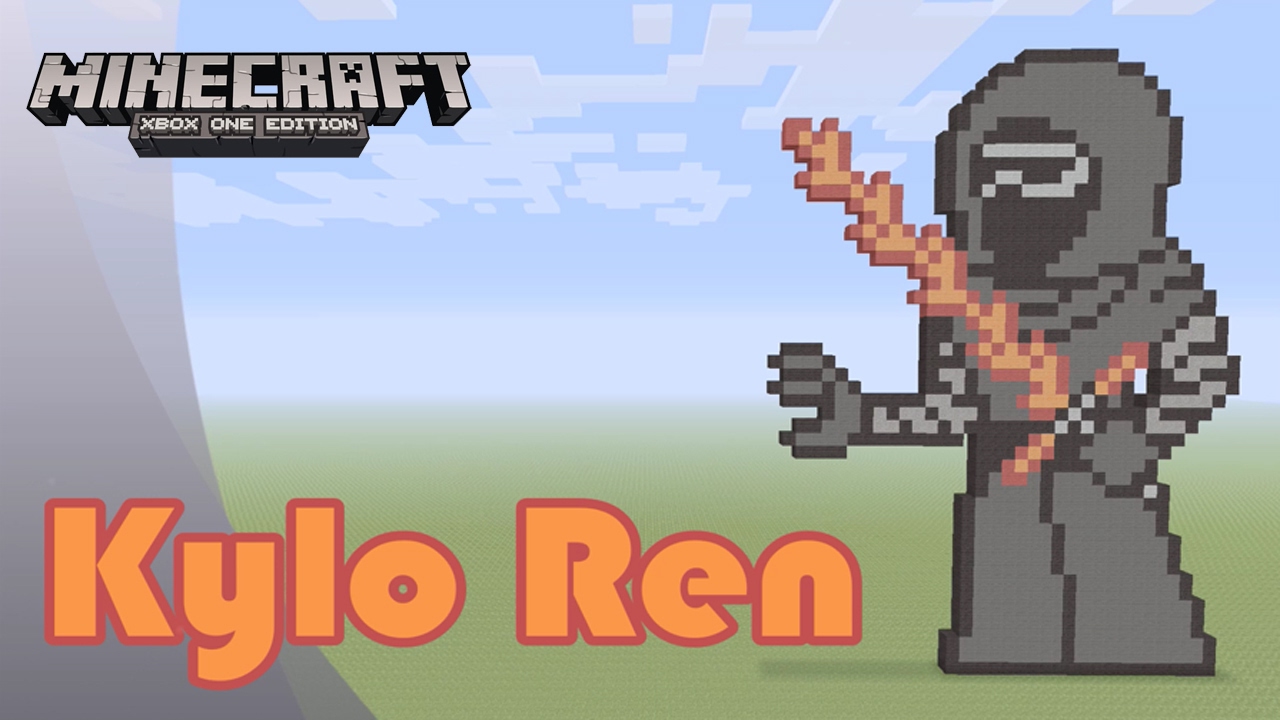 Minecraft: Pixel Art Tutorial and Showcase: Kylo Ren (Star Wars)