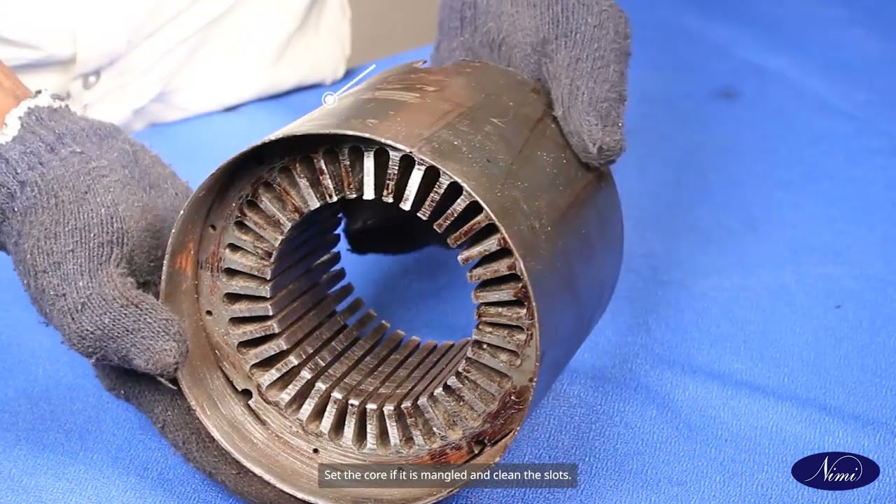 Practice on single, double layer & concentric winding for AC motors  | NIMI | DIGITAL | ENGLISH |