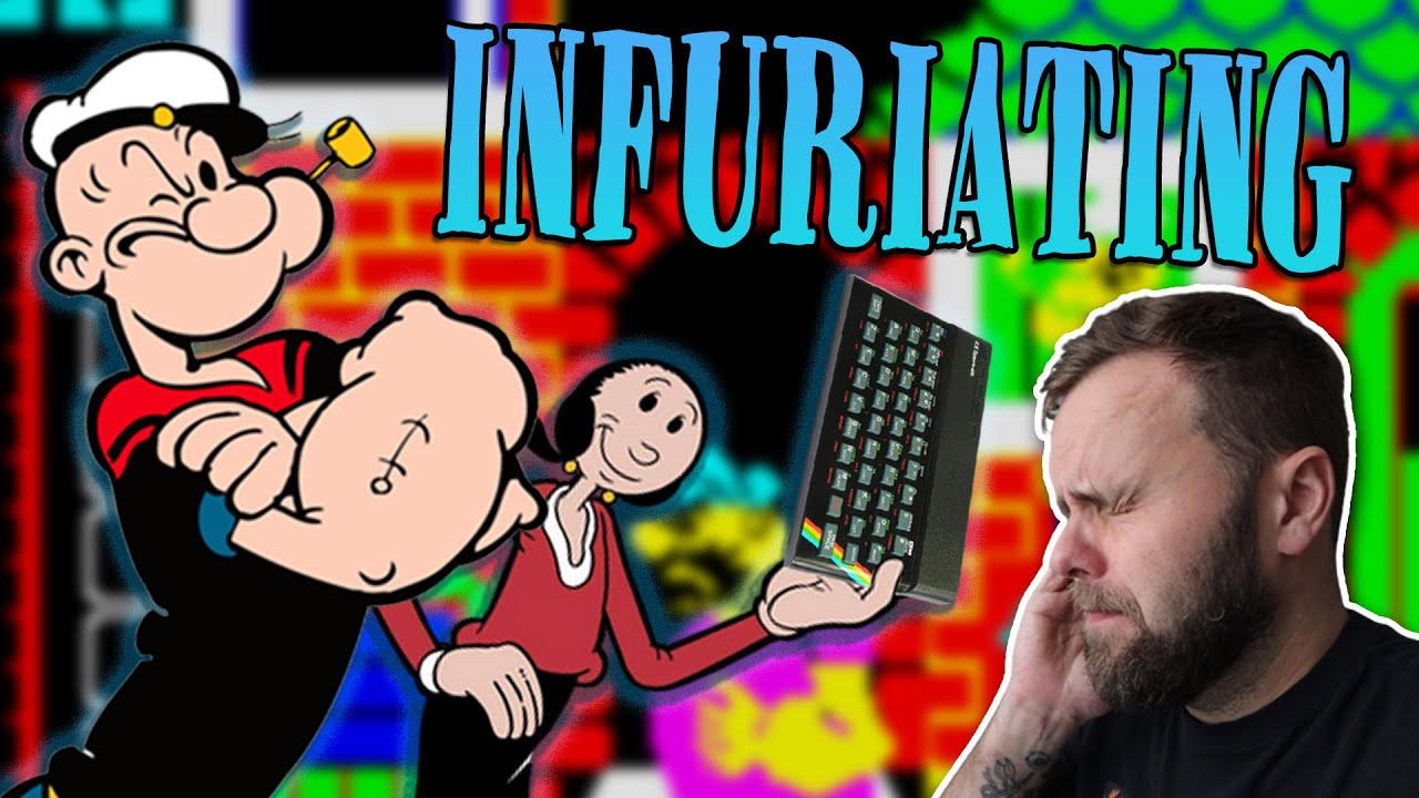 This POPEYE Game is ABSOLUTE HELL | ZX Spectrum