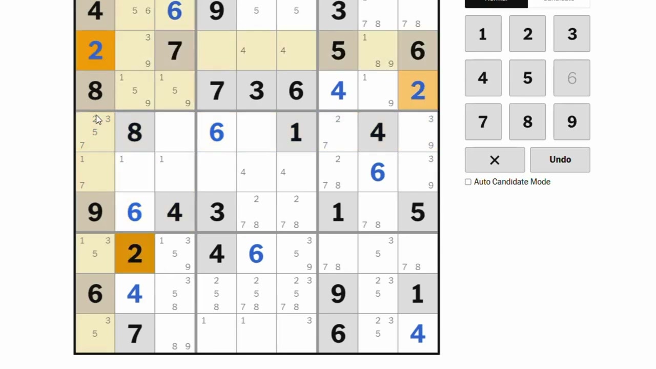 Sudoku recording 20260208 │FM: New York Times - Level Hard #puzzle #sudoku #games #數獨