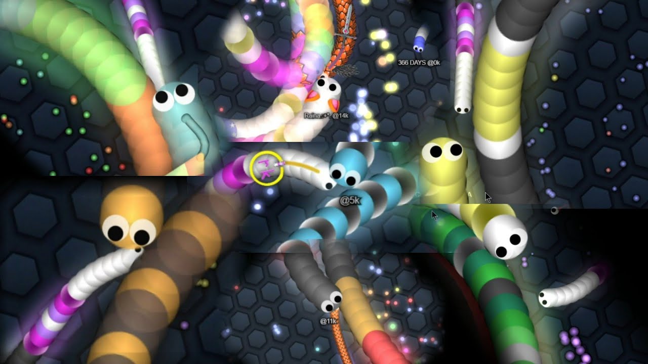 超大量ローリングキル【スリザリオ / slither.io】