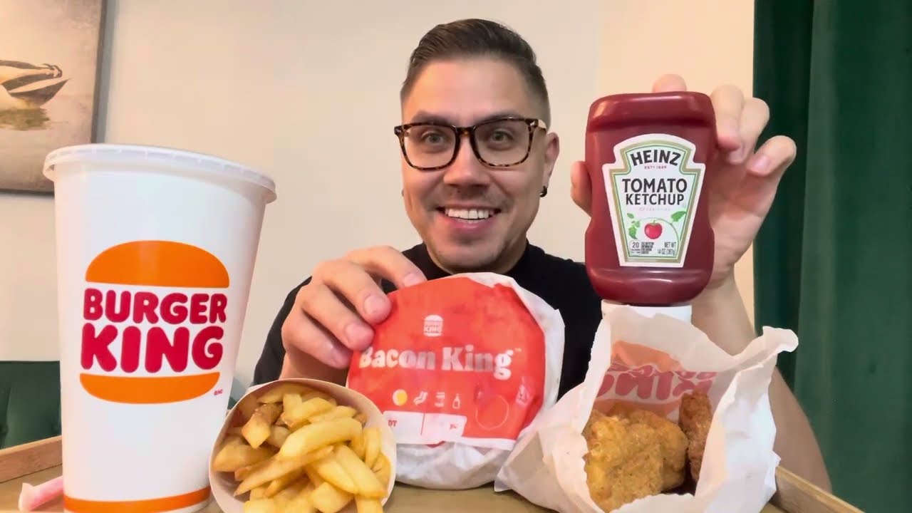 Мукбанг 🍁 Американский фастфуд 🍔 Бургер Кинг 🍁 Жор - обжор 🤪