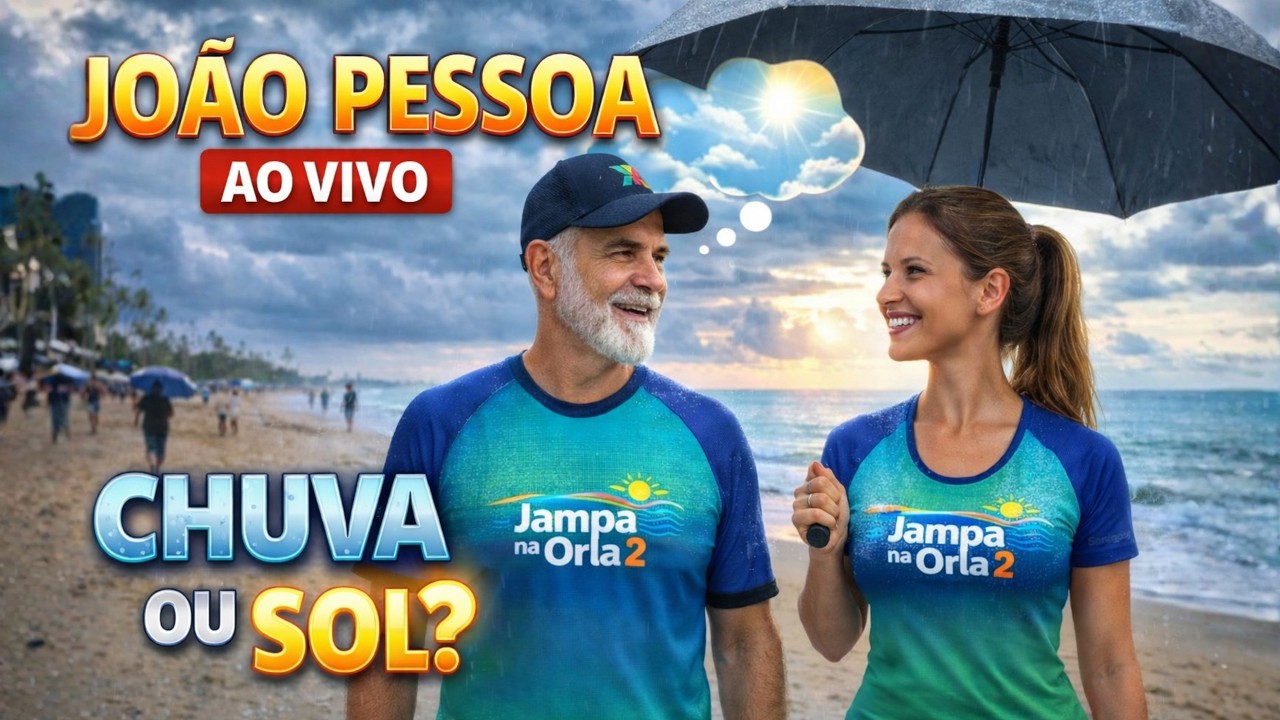 JOÃO PESSOA AO VIVO 🌧 CHUVA OU SOL? 😳 Movimento na Orla