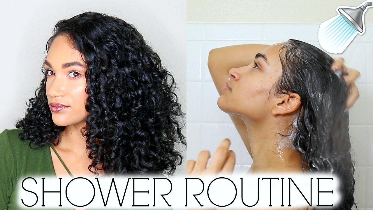 CURLY HAIR SHOWER ROUTINE | Yanely Amadiz