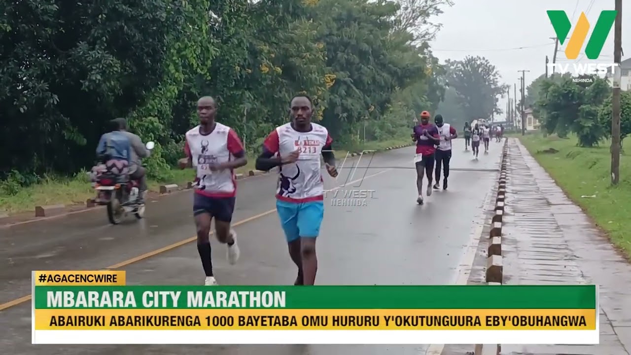 AGACENCWIRE: Mbarara City Marathon, abairuki 1,000 bayetaba omu hururu y'okutunguura eby'obuhangwa.