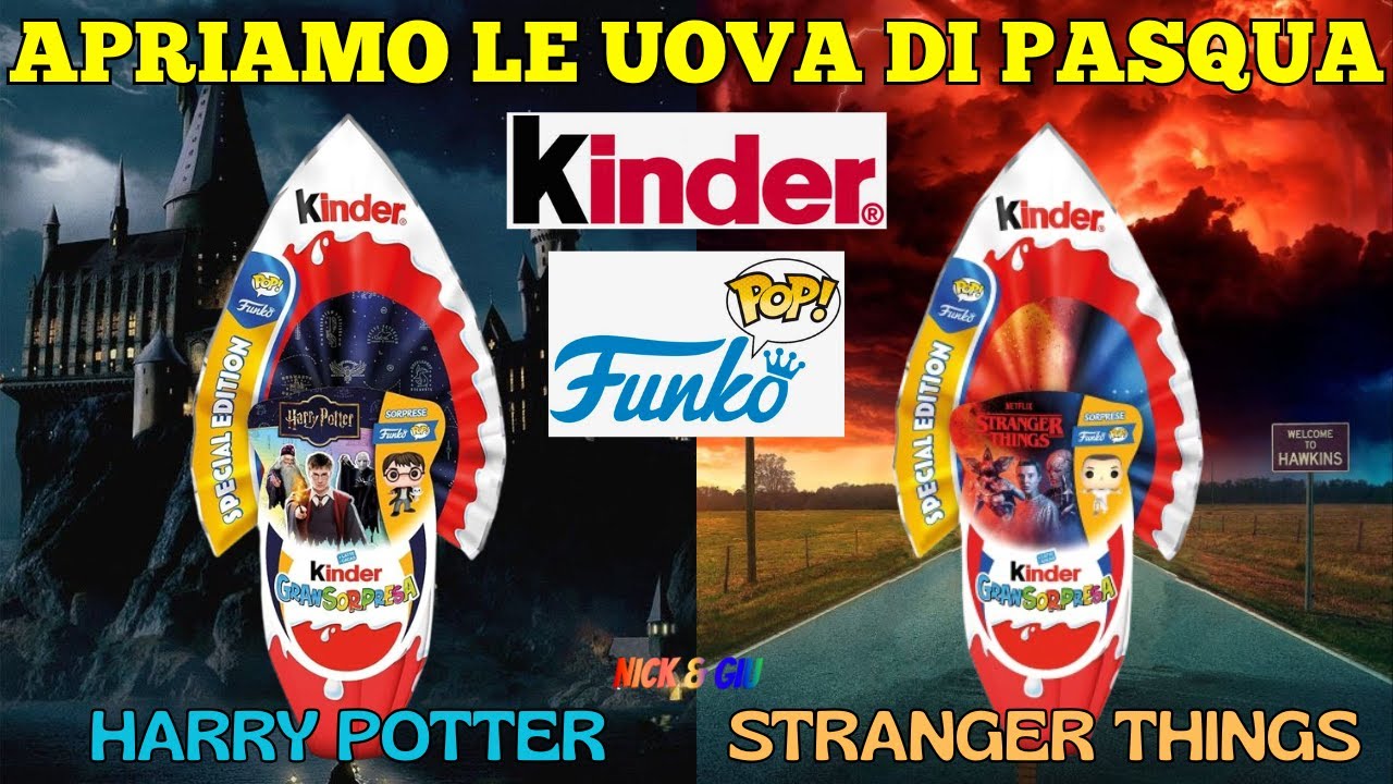 Apriamo le UOVA di PASQUA KINDER di Stranger Things e Harry Potter!