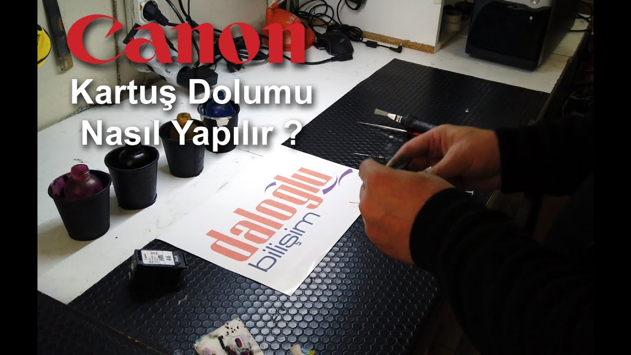 Canon 46-56 Kartuş Dolumu Nasıl Yapılır ?