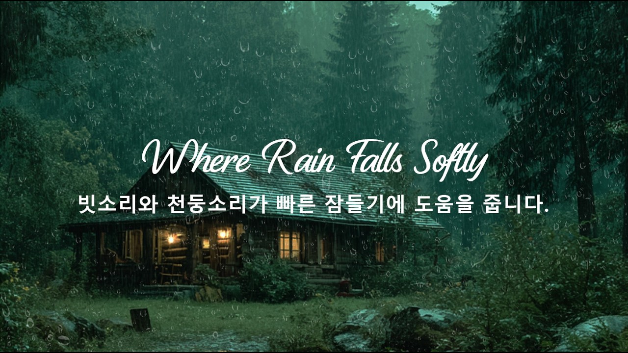 빗소리로 2분 만에 깊은 잠에 드는 방법 - 빗소리로 빠르게 잠들기