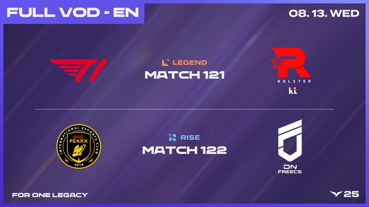 T1 vs KT - BFX vs DNF | 2025 LCK