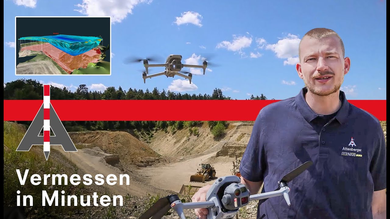 Drohnenvermessung mit der Matrice 4E: Baugrube & Dach extrem schnell vermessen