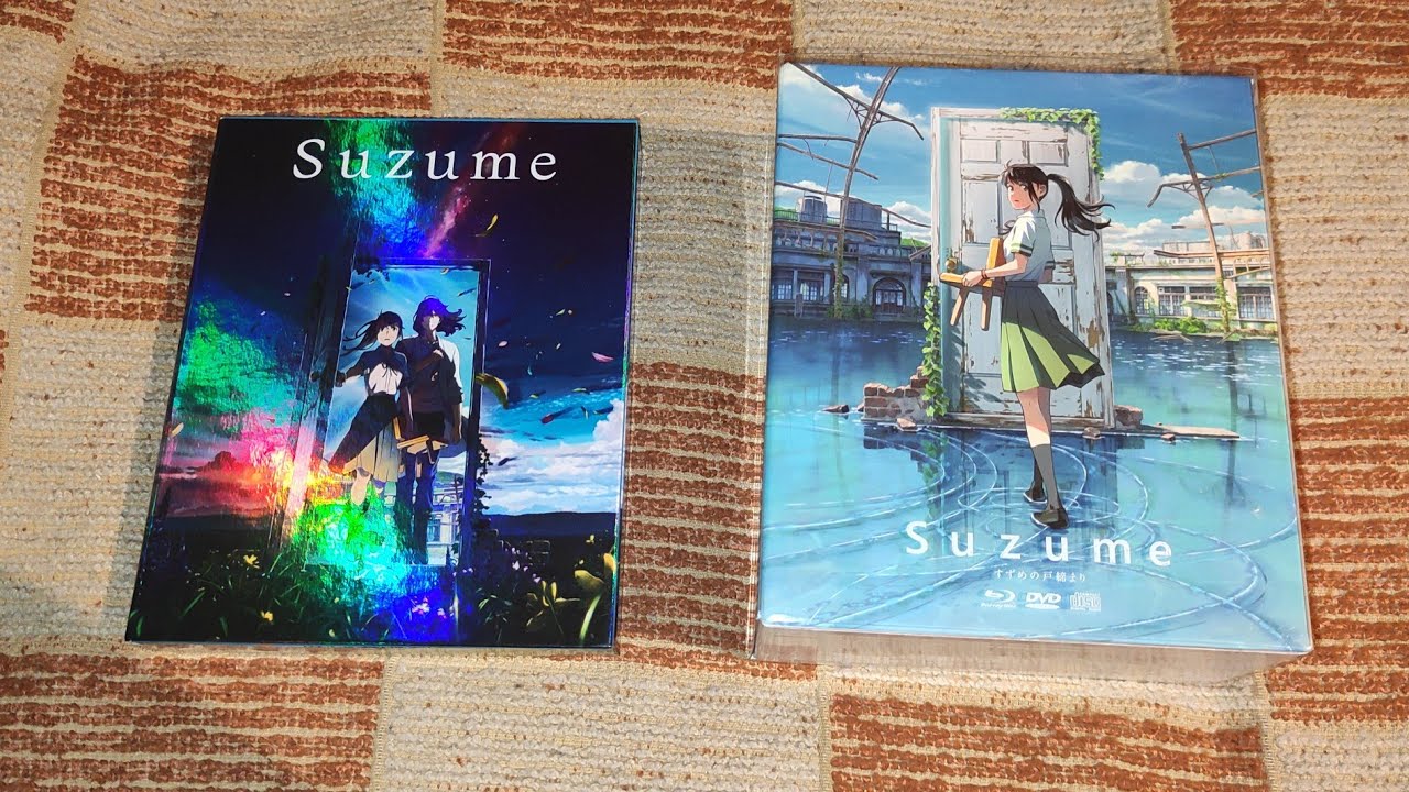 Suzume deutsche & italienische Collectors Editions すずめの戸締まり Makoto Shinkai Your Name Unboxing Review