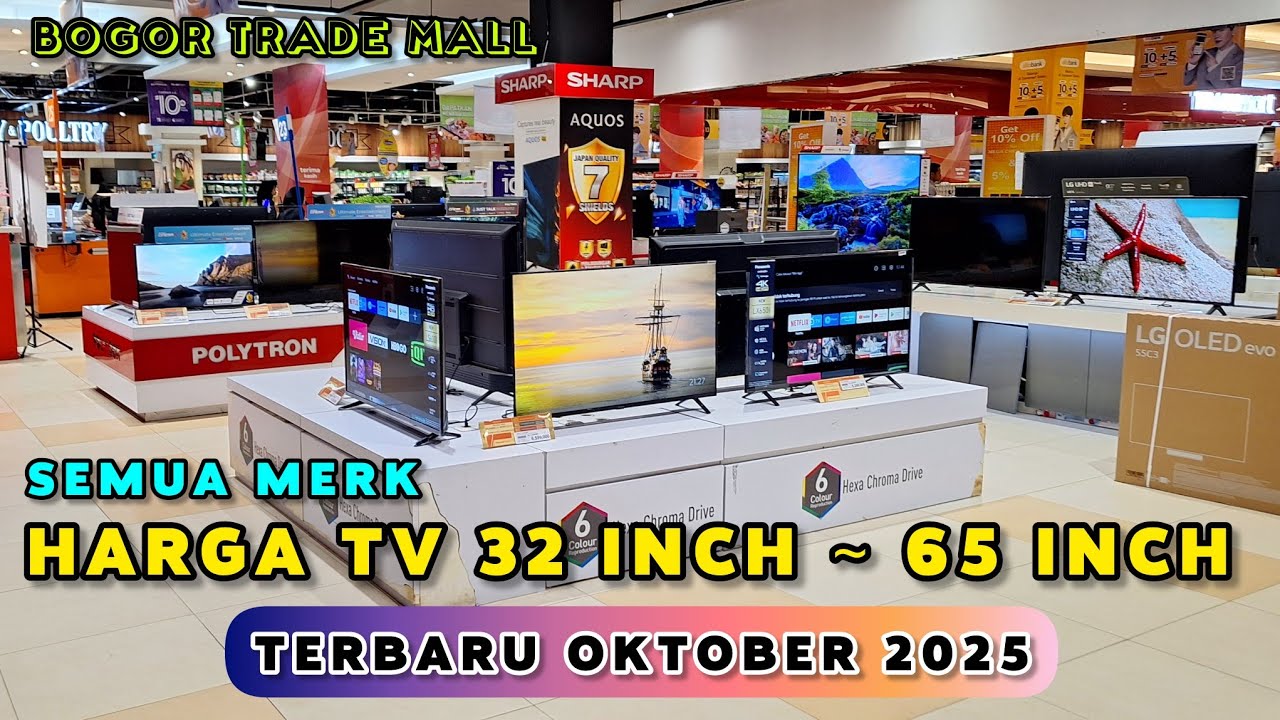 DAFTAR HARGA LED TV 32 INCH ~ 65 INCH Semua Merk Terbaru 2025 ‼️ Oktober 2025