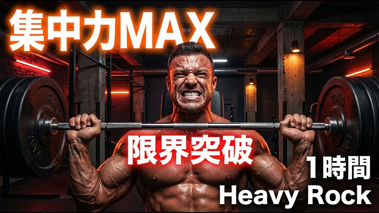 筋トレBGM【1時間】限界突破 集中力MAXワークアウト 負けるかよと叫びたくなるBGM