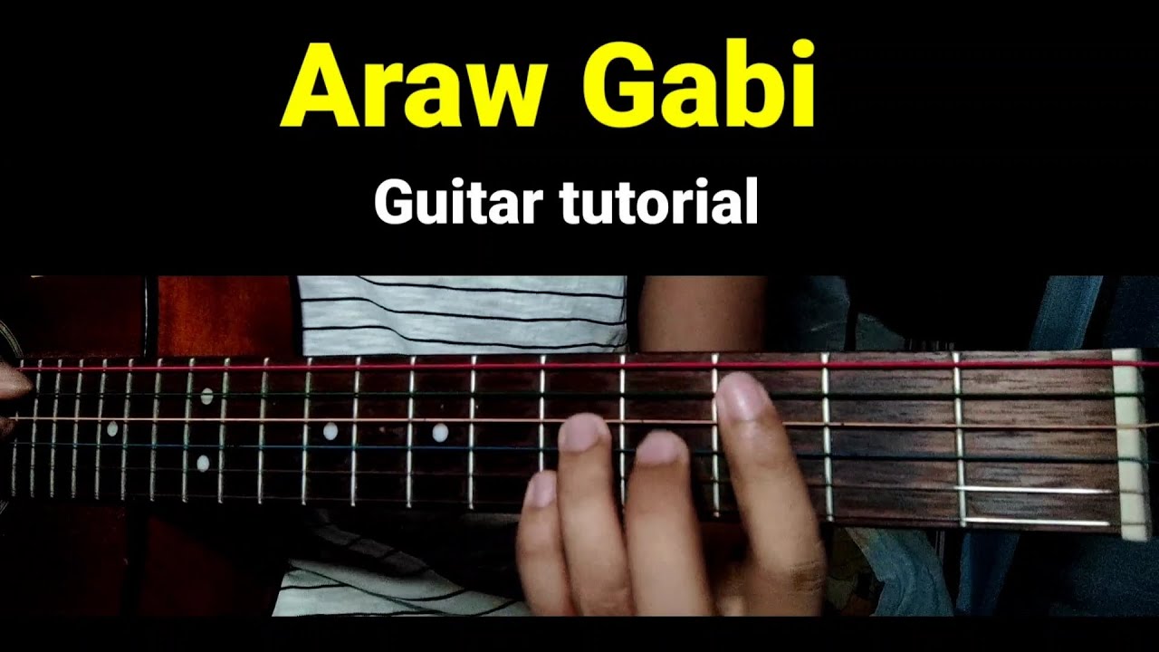Araw gabi - Guitar tutorial Regine Velasquez Steven Perigrina