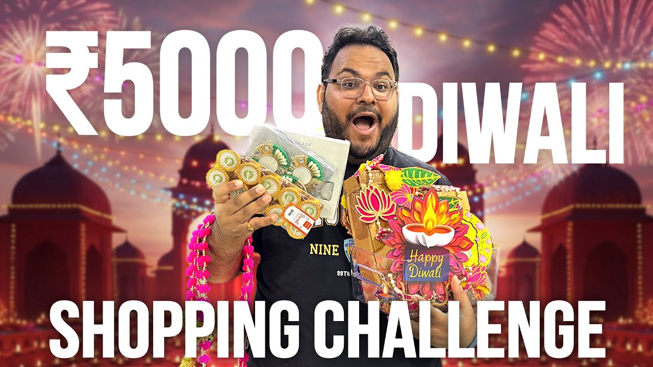 ₹5000 Diwali Shopping Challenge!😍 | ShivamThinks
