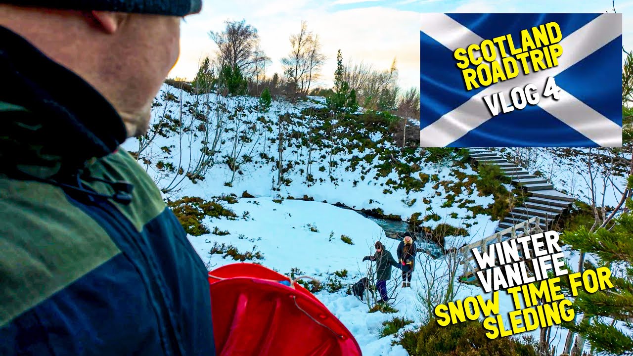 Cairngorm Mountain Climbing!!! Sledging I Aviemore Scotland VanLife UK Daily Vlog 4