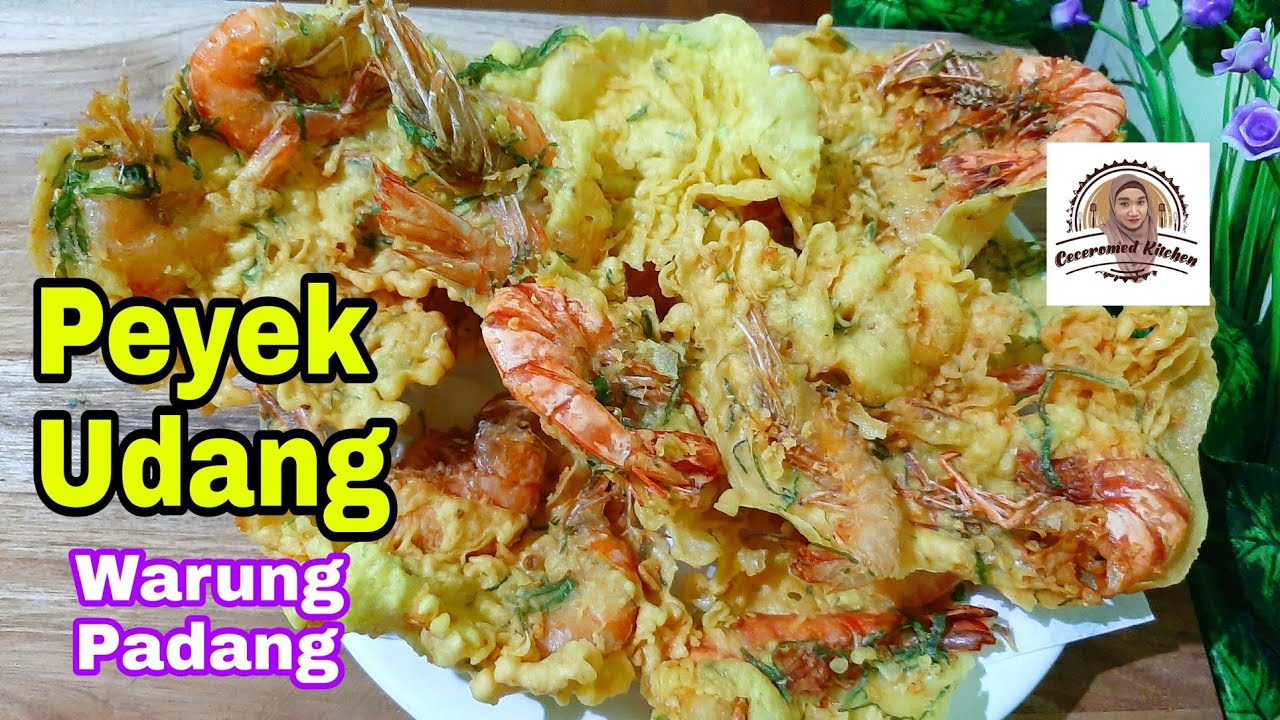 Peyek Udang Warung Padang. Tips Merenyahkan Peyek yang Melempem