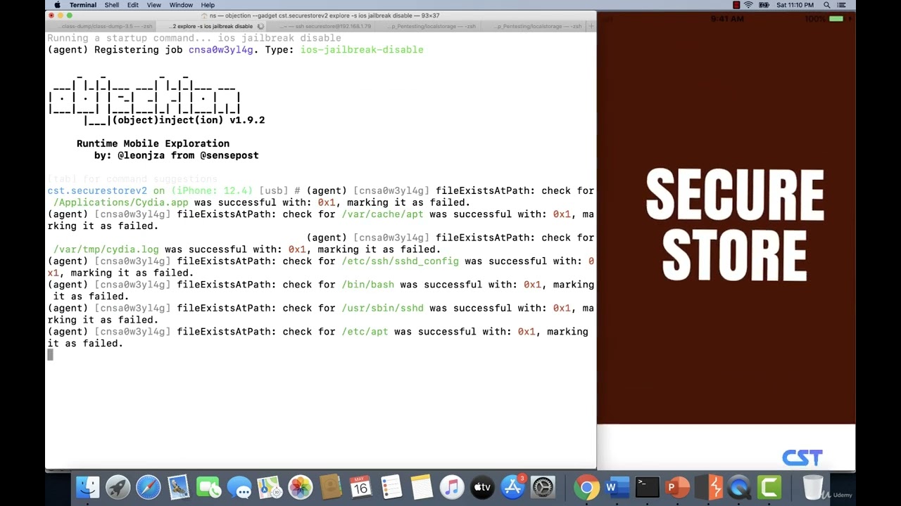 5  Jailbreak detection bypass using Objection