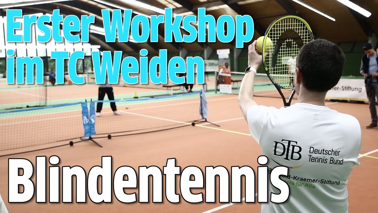 Blindentennis-Workshop im TC Weiden