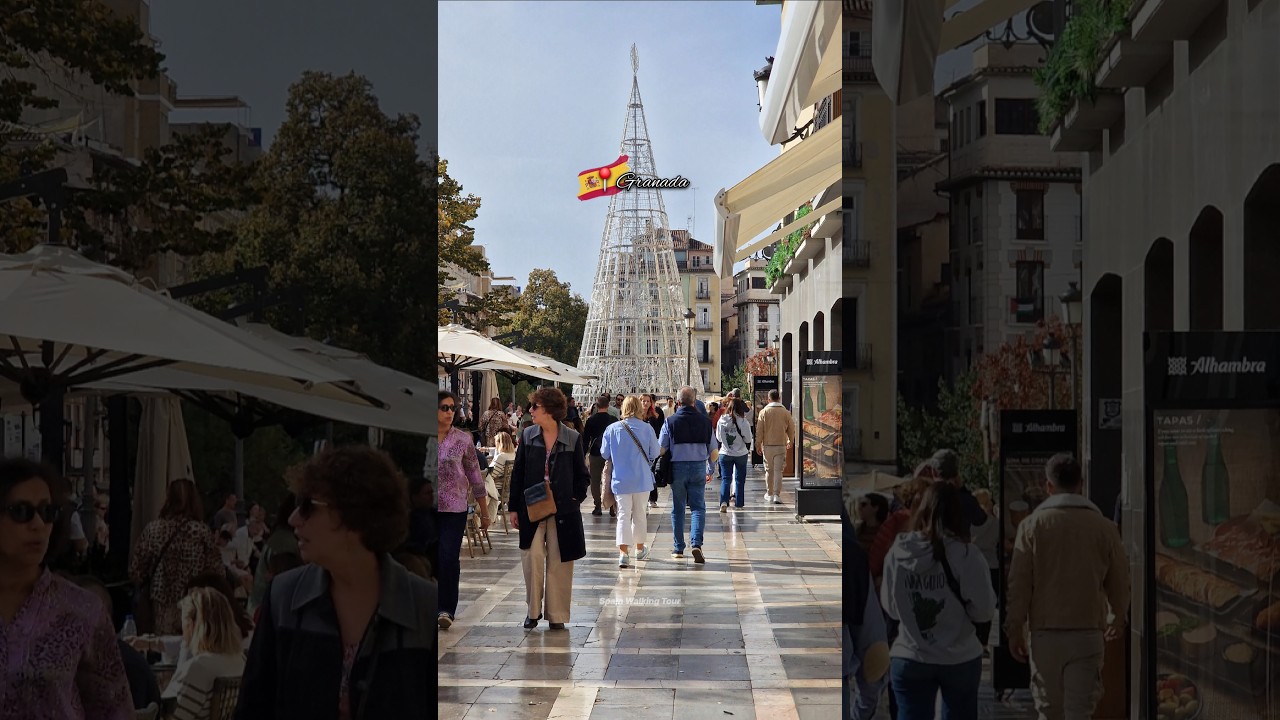 📍GRANADA 🇪🇸 Walking Tour - World's Most Beautiful Cities - Andalusia, Spain 