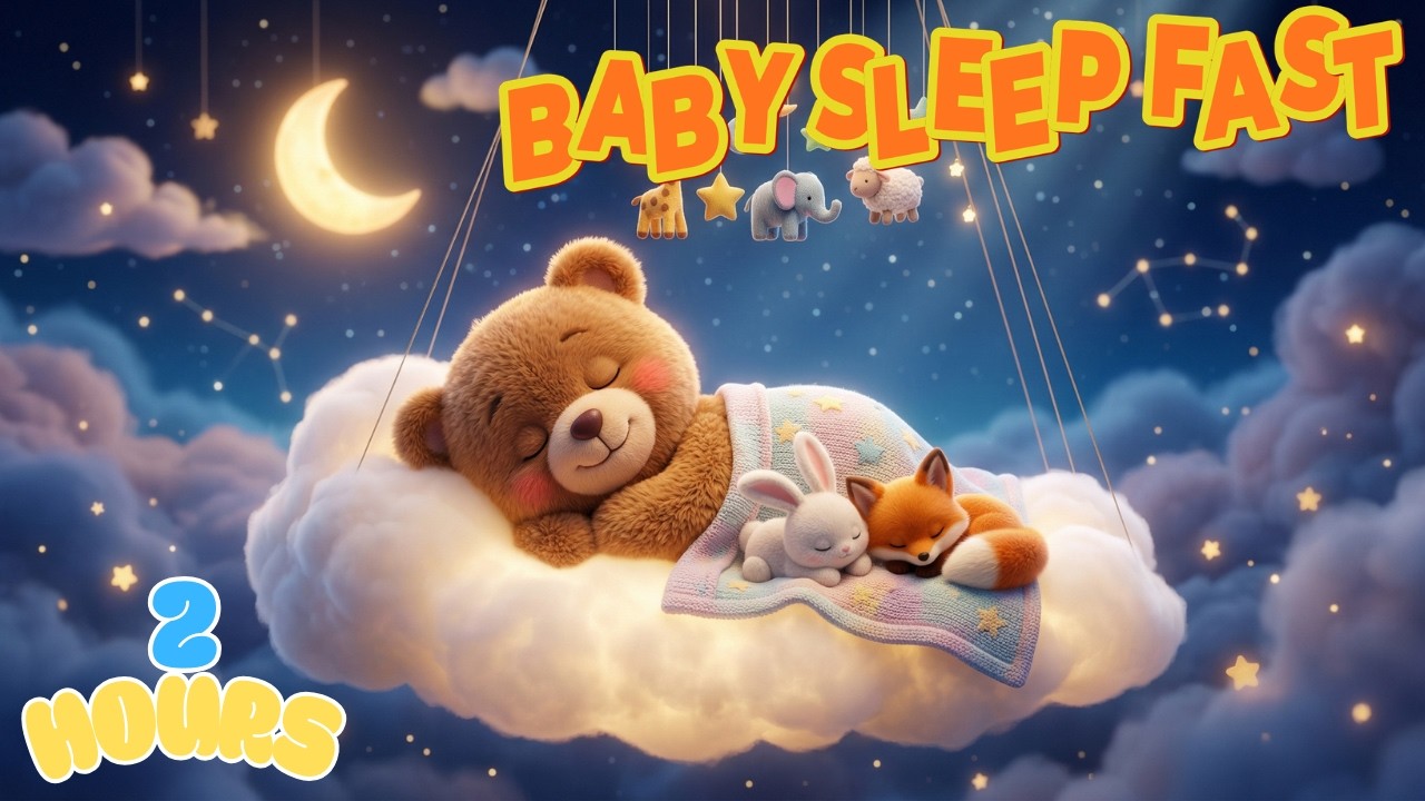 Baby Sleep Music Deep Sleep in 5 Minutes 💤 2 Hours Lullaby for Babies to Fall Asleep Fast | Mozart
