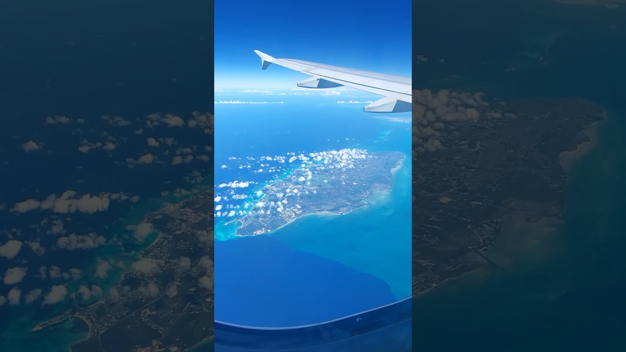 Flying over #Nassau in the #Caribbean. #Bahamas #Aviation #Airplane #WindowSeat #Ocean #Travel