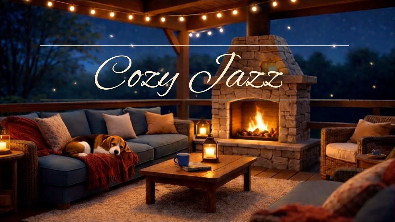 Cozy Fireside Jazz | Jazz for Studying, Reading, Relaxing or Evenings by the Fireplace (2 HR)
