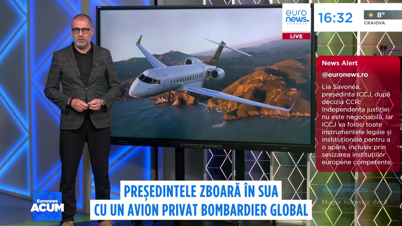 Nicușor Dan zboară în SUA cu un avion deținut de Ion Țiriac