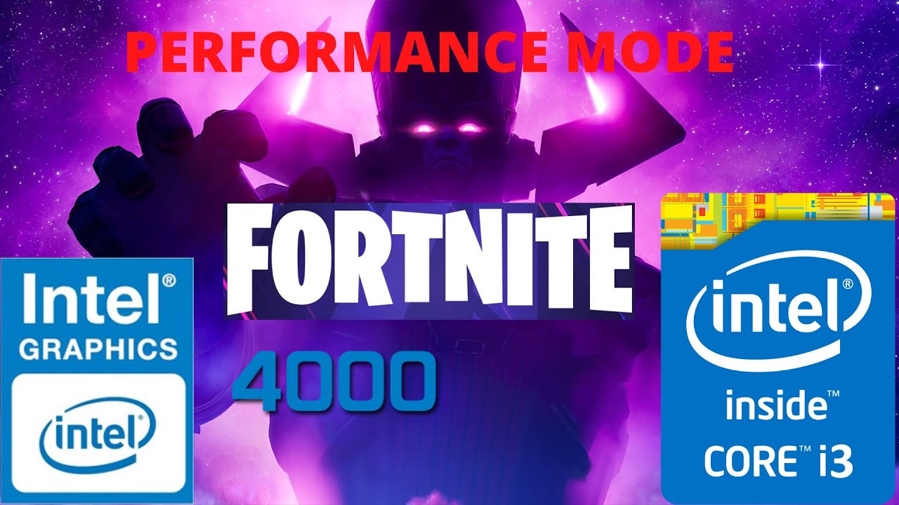 Intel Core i3-3110m \ Intel HD Graphics 4000 - FORTNITE (MODO DESEMPENHO - PERFORMANCE MODE)