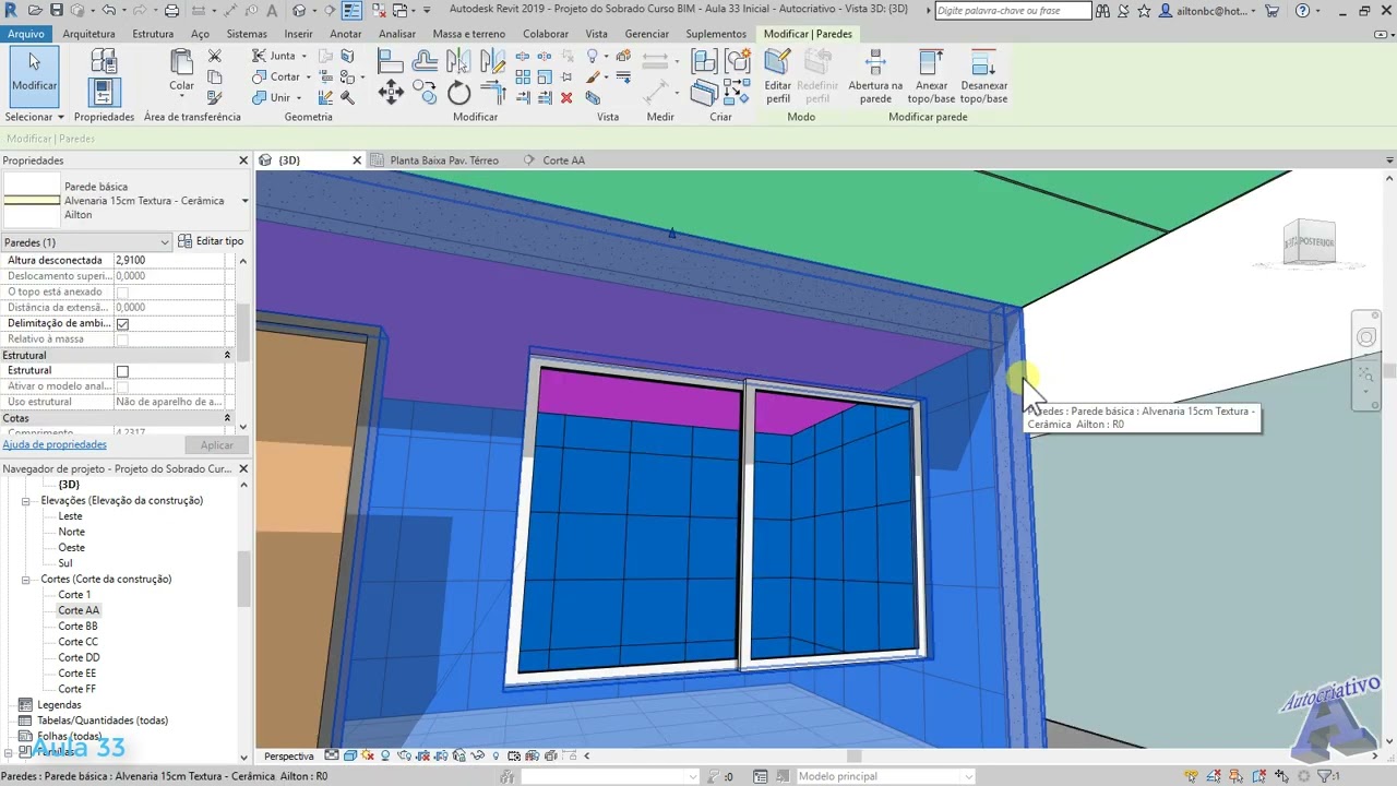 33 - Inserir Vigas - Curso Revit BIM
