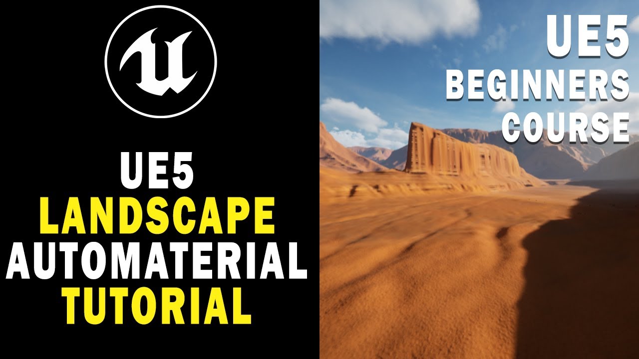 How to Landscape Automaterial in Unreal Engine 5 UE5 Tutorial