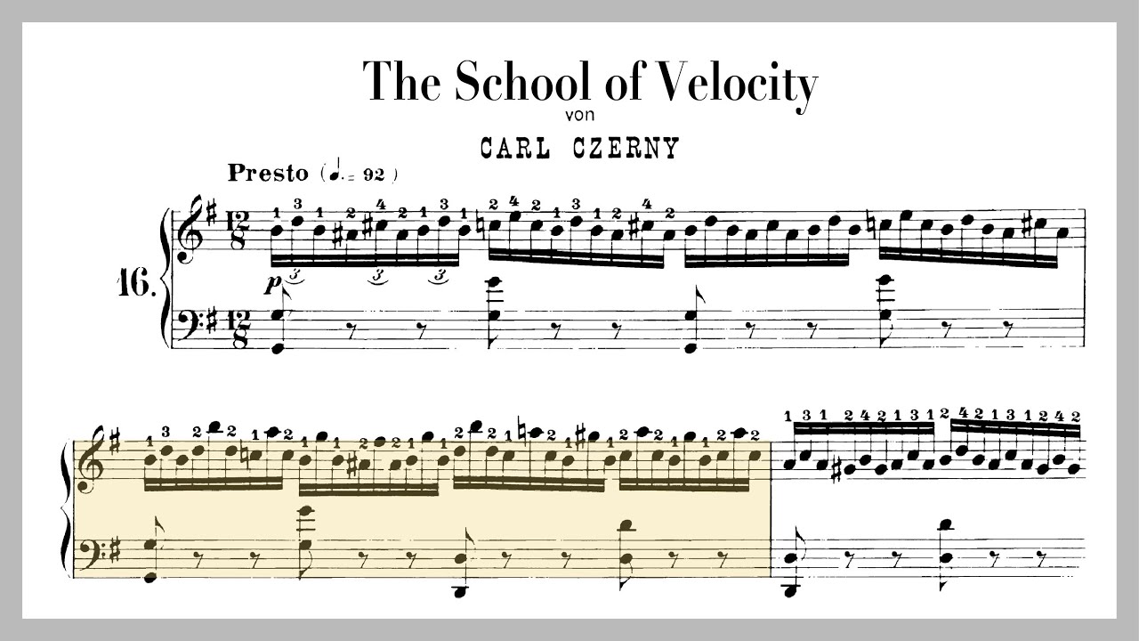 Can you identify the hidden melody? (Czerny Op. 299, No. 16 from The School Of Velocity)
